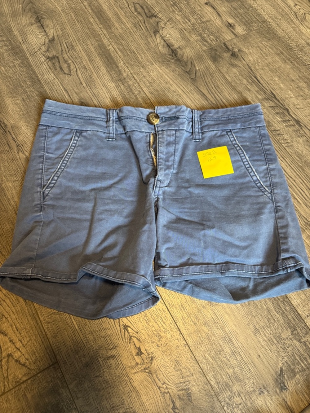 American Eagle Outfitters Slate Blue Bermuda Shorts